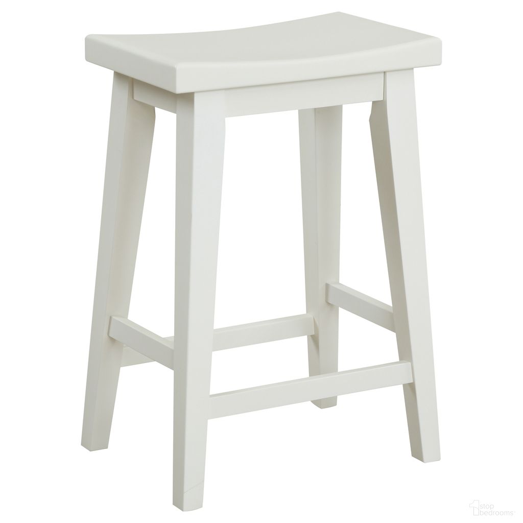 The appearance of Americana Modern Cotton Counter Stool designed by Parker House in the traditional interior design. This white and brown piece of furniture was selected by 1StopBedrooms from Americana Modern Collection to add a touch of cosiness and style into your home. Sku: AME#1026-COT. Material: Poplar Solid.