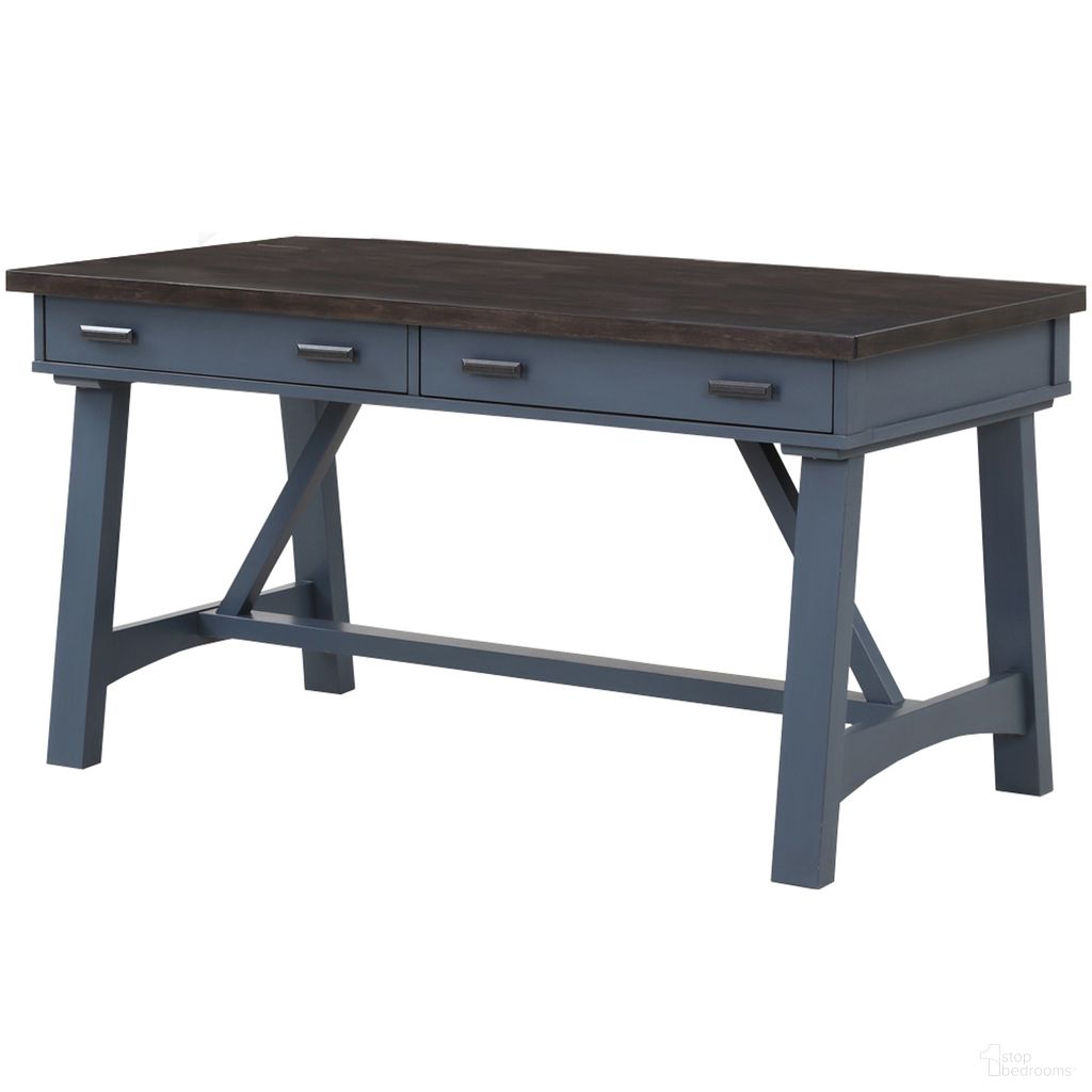 Americana Modern Denim 60 Inch Writing Desk