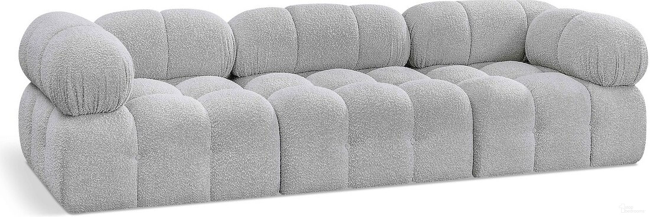 The appearance of Ames Boucle Fabric 3 Seater Modular Sofa with Arm Support In Grey designed by Meridian in the modern / contemporary interior design. This grey piece of furniture was selected by 1StopBedrooms from Ames Collection to add a touch of cosiness and style into your home. Sku: 611Grey-Armless;611Grey-Corner;611Grey-Corner. Material: Boucle.