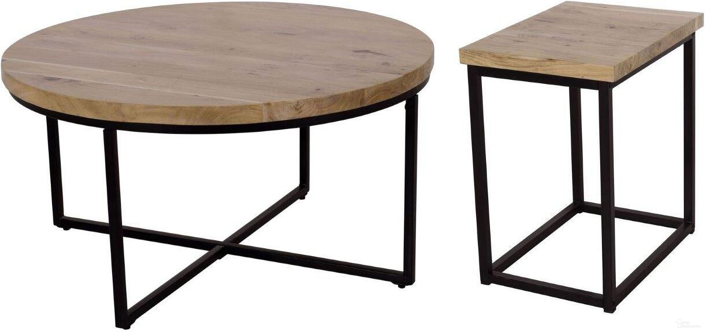 The appearance of Ames Natural and Black Solid Wood 36 Inch Round Occasional Table Set designed by Jofran in the transitional interior design. This black and brown piece of furniture  was selected by 1StopBedrooms from Ames Collection to add a touch of cosiness and style into your home. Sku: 2058-2;2058-7. Material: Acacia.