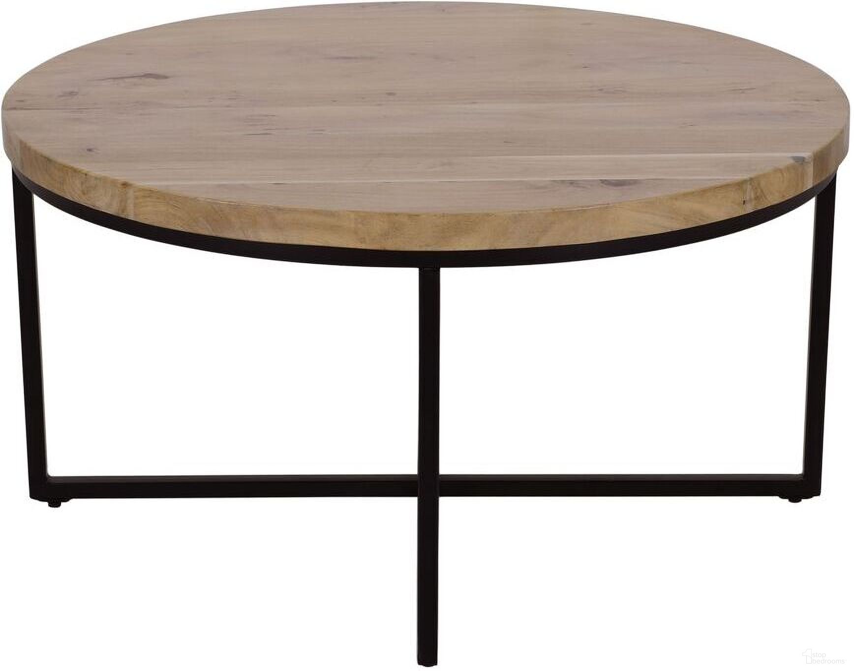 The appearance of Ames 36 Inch Round Coffee Table In Natural designed by Jofran in the modern / contemporary interior design. This natural piece of furniture  was selected by 1StopBedrooms from Ames Collection to add a touch of cosiness and style into your home. Sku: 2058-2. Material: Acacia.