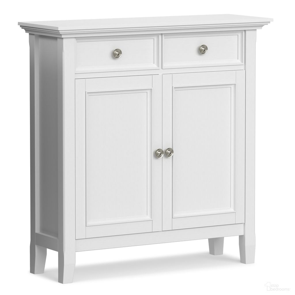 Amherst Solid Wood Entryway Storage Cabinet In White