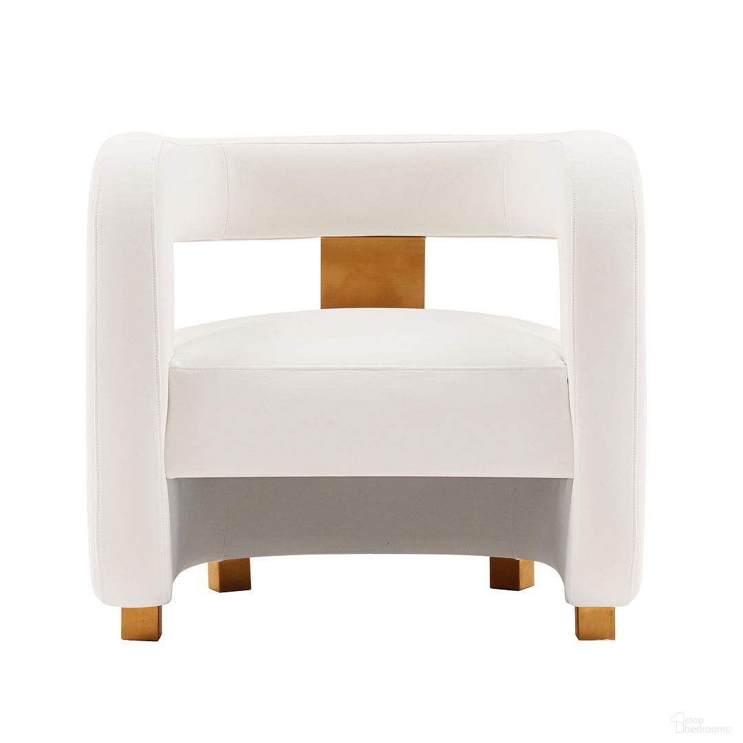 The appearance of Amirah Accent Chair In White designed by Manhattan Comfort in the modern / contemporary interior design. This white piece of furniture  was selected by 1StopBedrooms from Amirah Collection to add a touch of cosiness and style into your home. Sku: AC060-WH. Material: Wood.