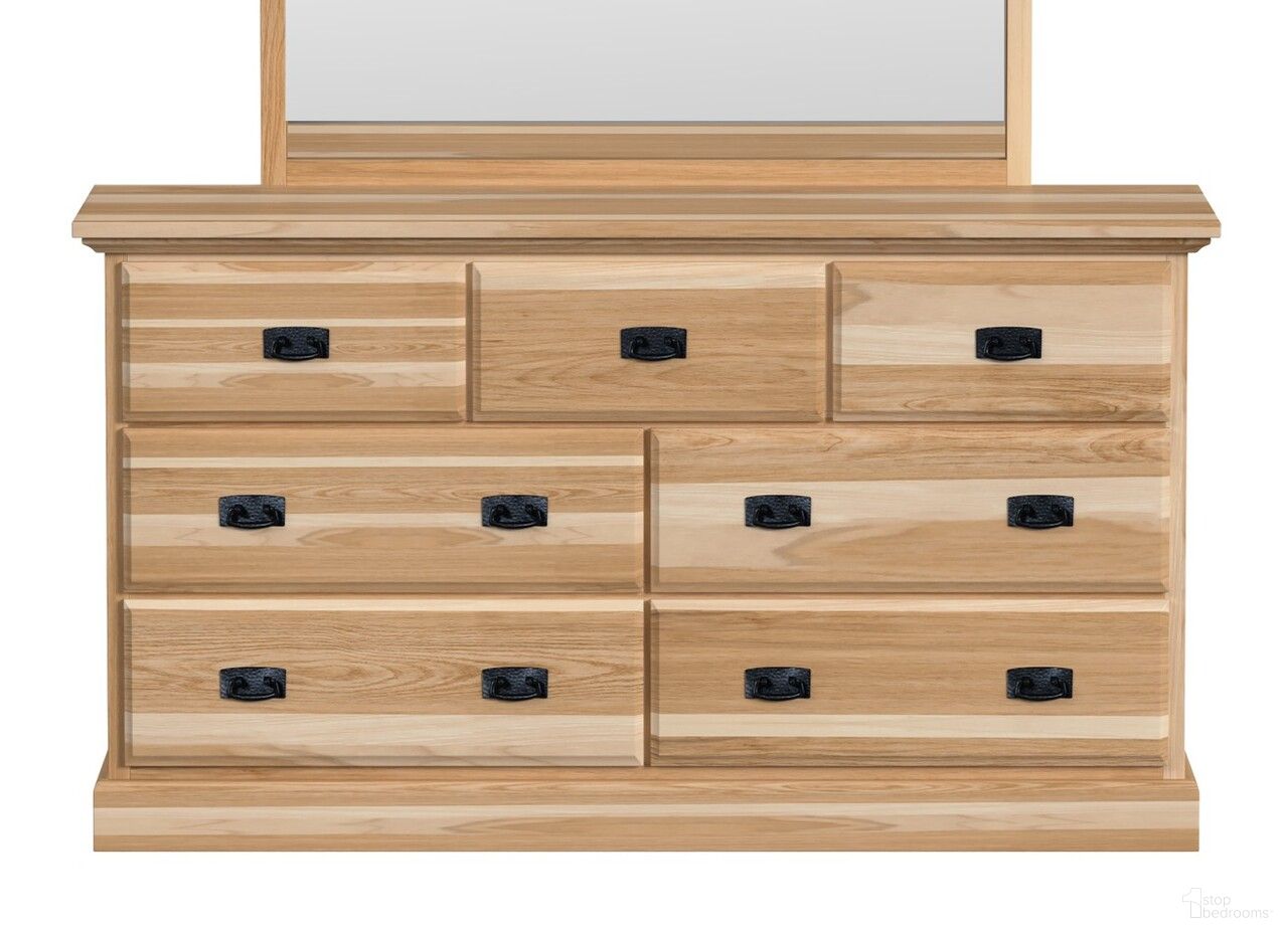 The appearance of Amish Highlands Natural Dresser designed by A-America in the traditional interior design. This brown piece of furniture was selected by 1StopBedrooms from Amish Highlands Collection to add a touch of cosiness and style into your home. Sku: AHINT5500. Material: Wood.