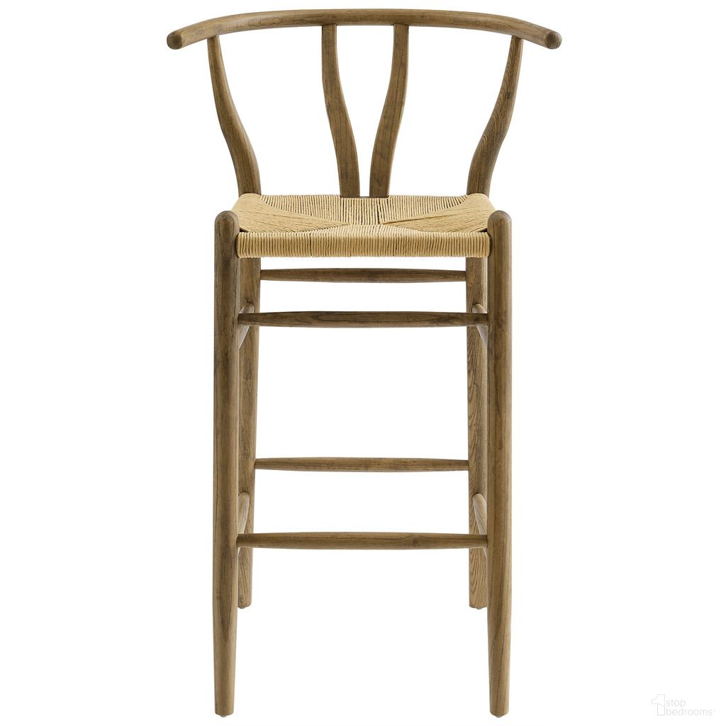 The appearance of Amish Wood Bar Stool In Weathered Gray and Teak designed by Modway in the modern / contemporary interior design. This weathered gray and teak piece of furniture was selected by 1StopBedrooms from Amish Collection to add a touch of cosiness and style into your home. Sku: EEI-7210-GRY. Material: Wood.