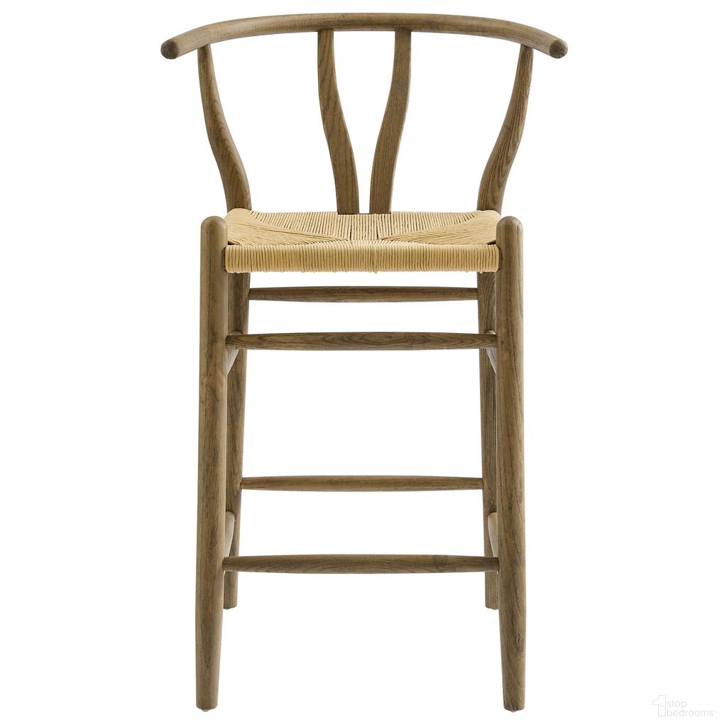 The appearance of Amish Wood Counter Stool In Weathered Gray and Teak designed by Modway in the modern / contemporary interior design. This weathered gray and teak piece of furniture was selected by 1StopBedrooms from Amish Collection to add a touch of cosiness and style into your home. Sku: EEI-7206-GRY. Material: Wood.