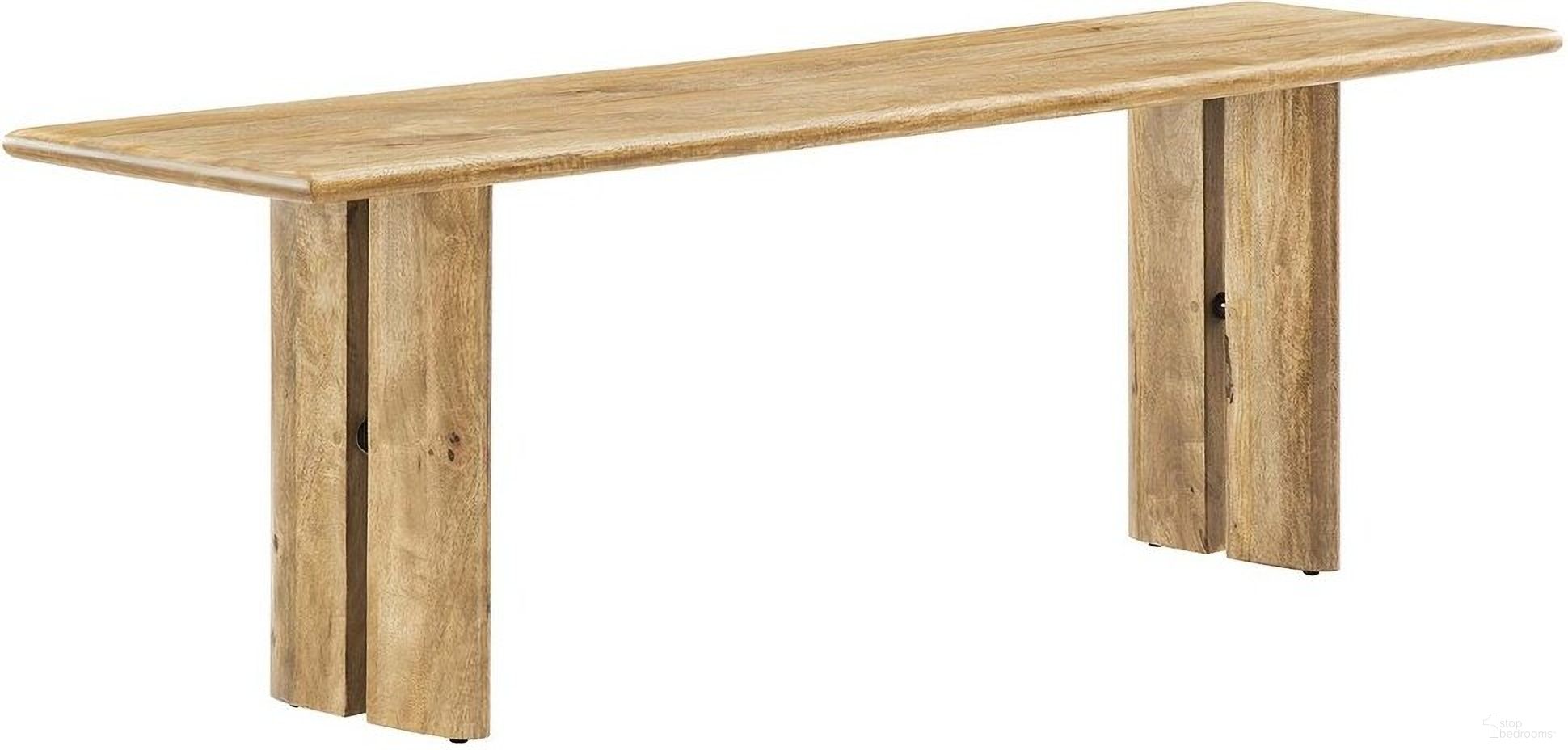 Amistad 58 Inch Wood Bench In Oak