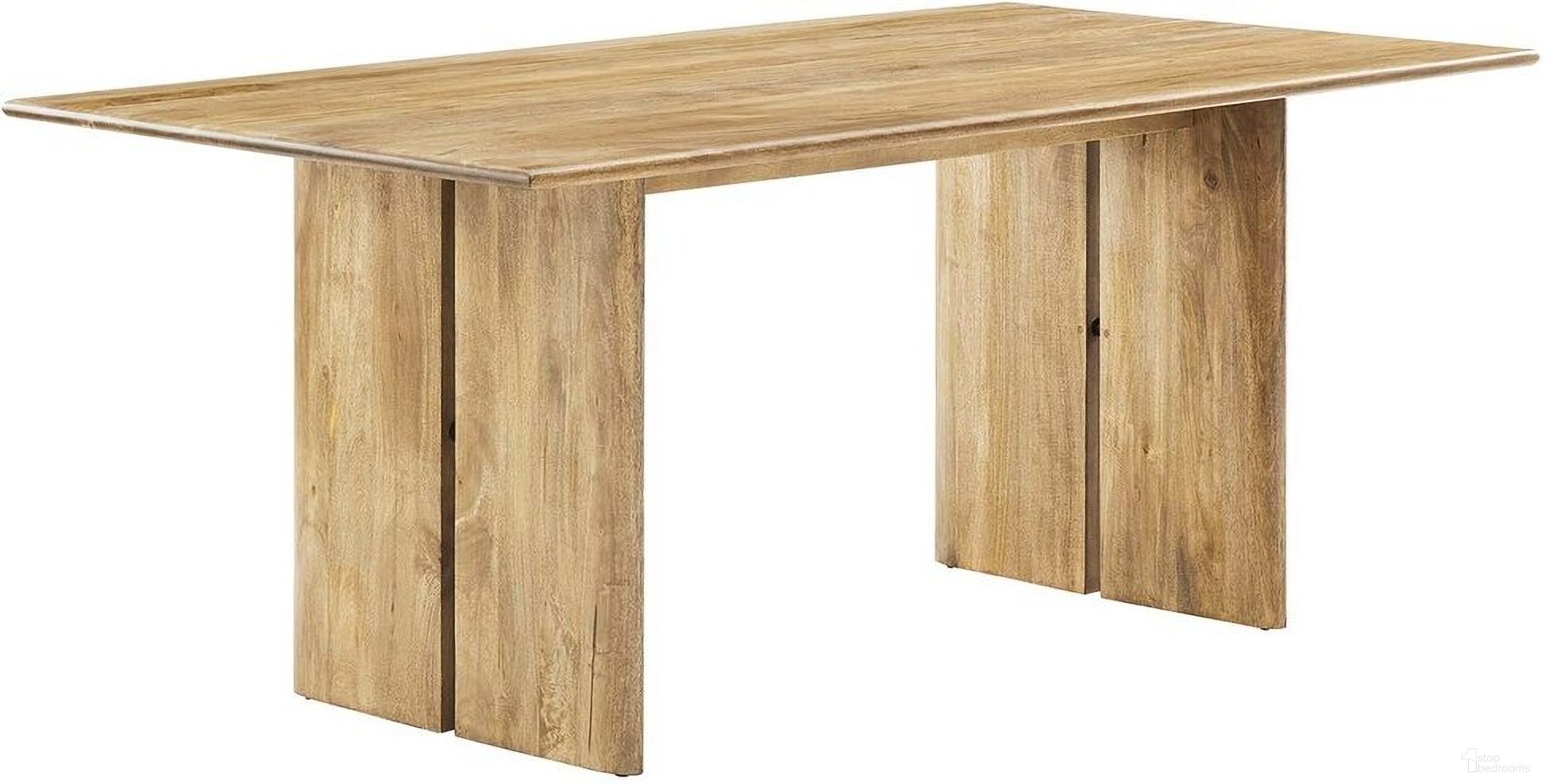 The appearance of Amistad 72 Inch Dining Table In Oak designed by Modway in the modern / contemporary interior design. This oak piece of furniture was selected by 1StopBedrooms from Amistad Collection to add a touch of cosiness and style into your home. Sku: EEI-6339-OAK. Table Base Style: Double Pedestal. Material: Wood. Table Top Shape: Rectangular. Size: 38" x 72".