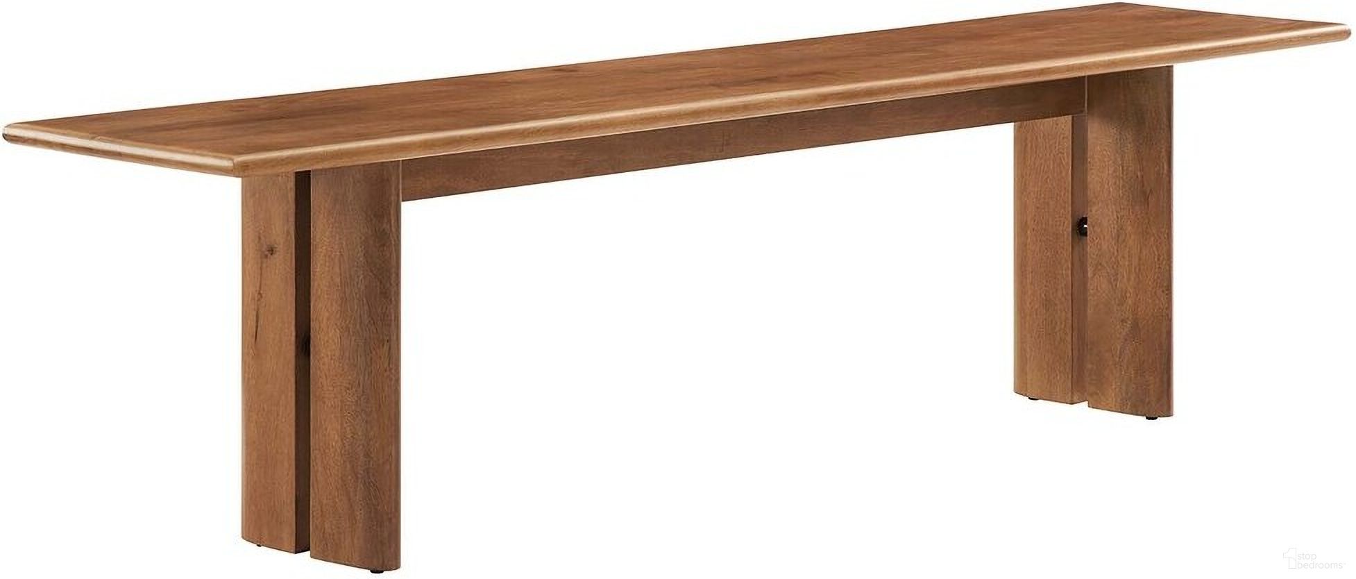 The appearance of Amistad 72 Inch Wood Bench In Walnut designed by Modway in the modern / contemporary interior design. This walnut piece of furniture was selected by 1StopBedrooms from Amistad Collection to add a touch of cosiness and style into your home. Sku: EEI-6345-WAL. Material: Wood.