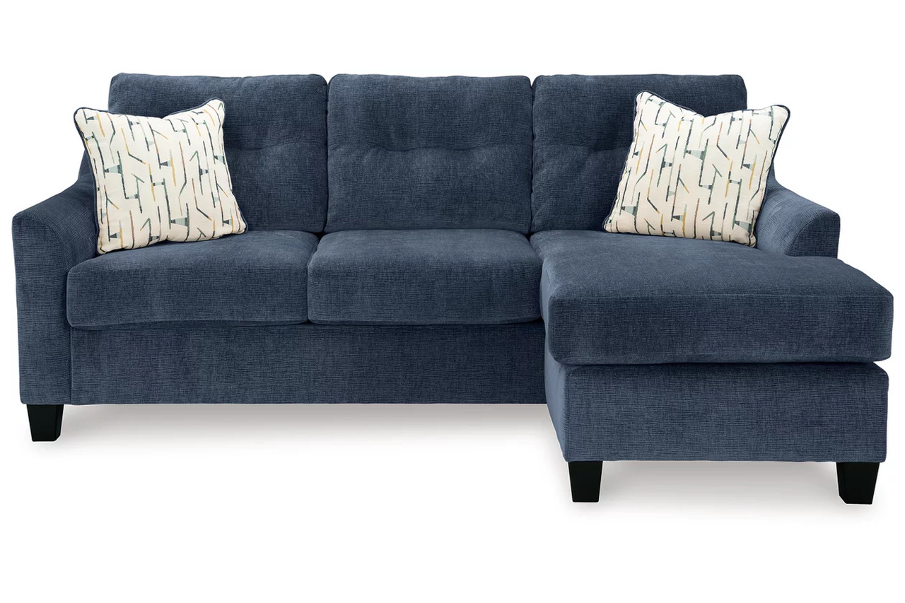 Amity Bay Queen Sofa Chaise Sleeper In Ink by Ashley Furniture ...