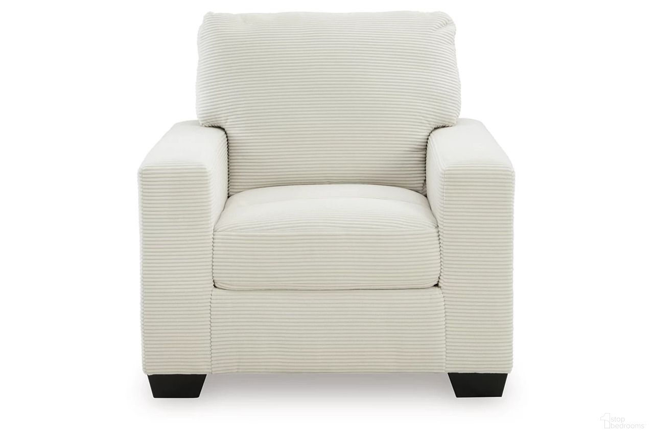 The appearance of Ammon Chair In Ivory designed by Signature Design by Ashley in the modern / contemporary interior design. This ivory piece of furniture was selected by 1StopBedrooms from Ammon Collection to add a touch of cosiness and style into your home. Sku: NC3200620. Material: Polyester.