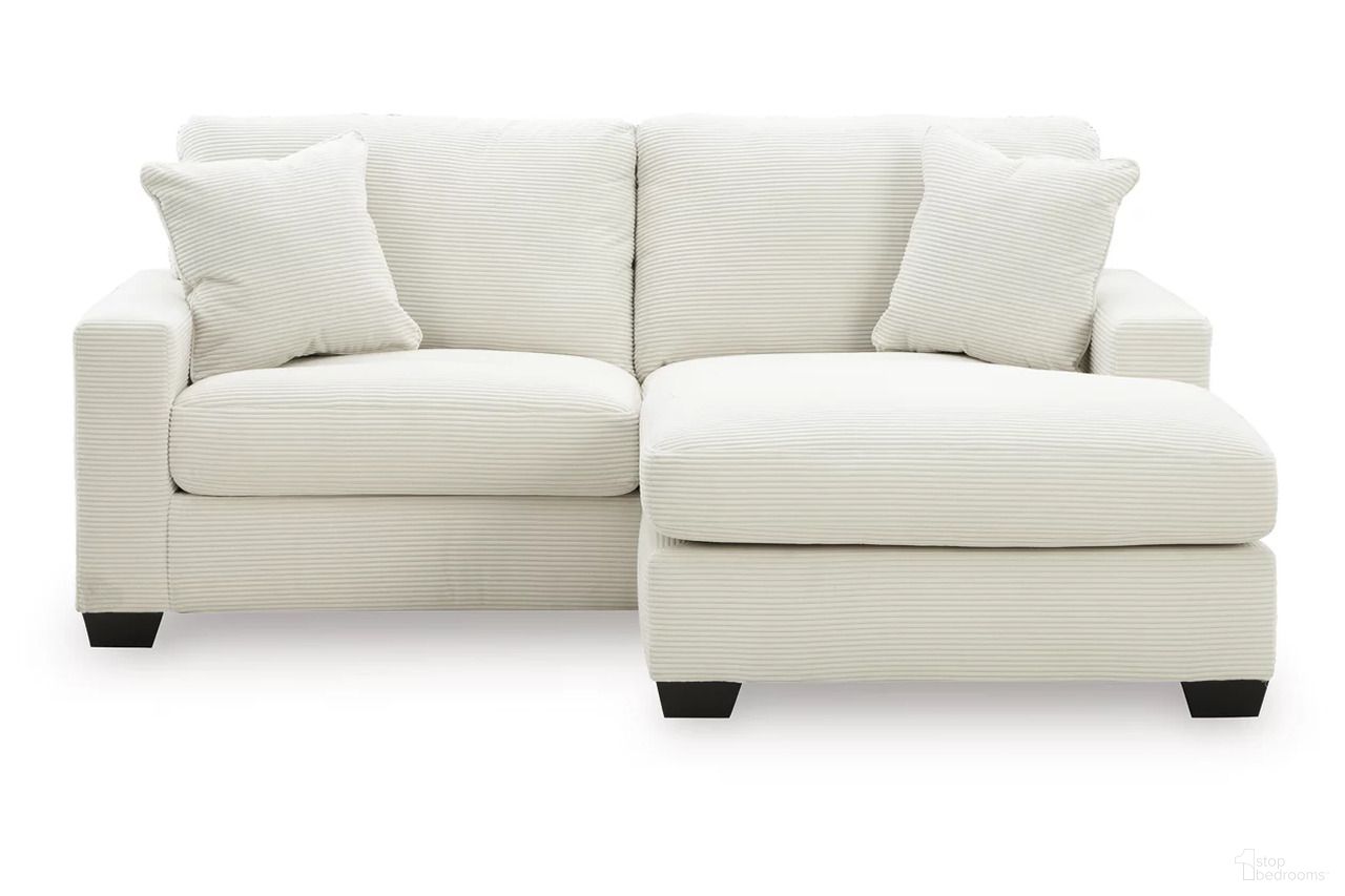 The appearance of Ammon Sofa Chaise In Ivory designed by Signature Design by Ashley in the modern / contemporary interior design. This ivory piece of furniture was selected by 1StopBedrooms from Ammon Collection to add a touch of cosiness and style into your home. Sku: NC3200618. Material: Polyester.
