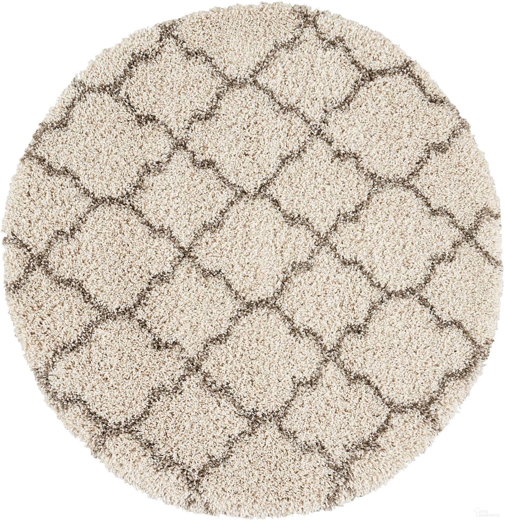 Amore Cream 3'11" x 3'11" Round Area Rug