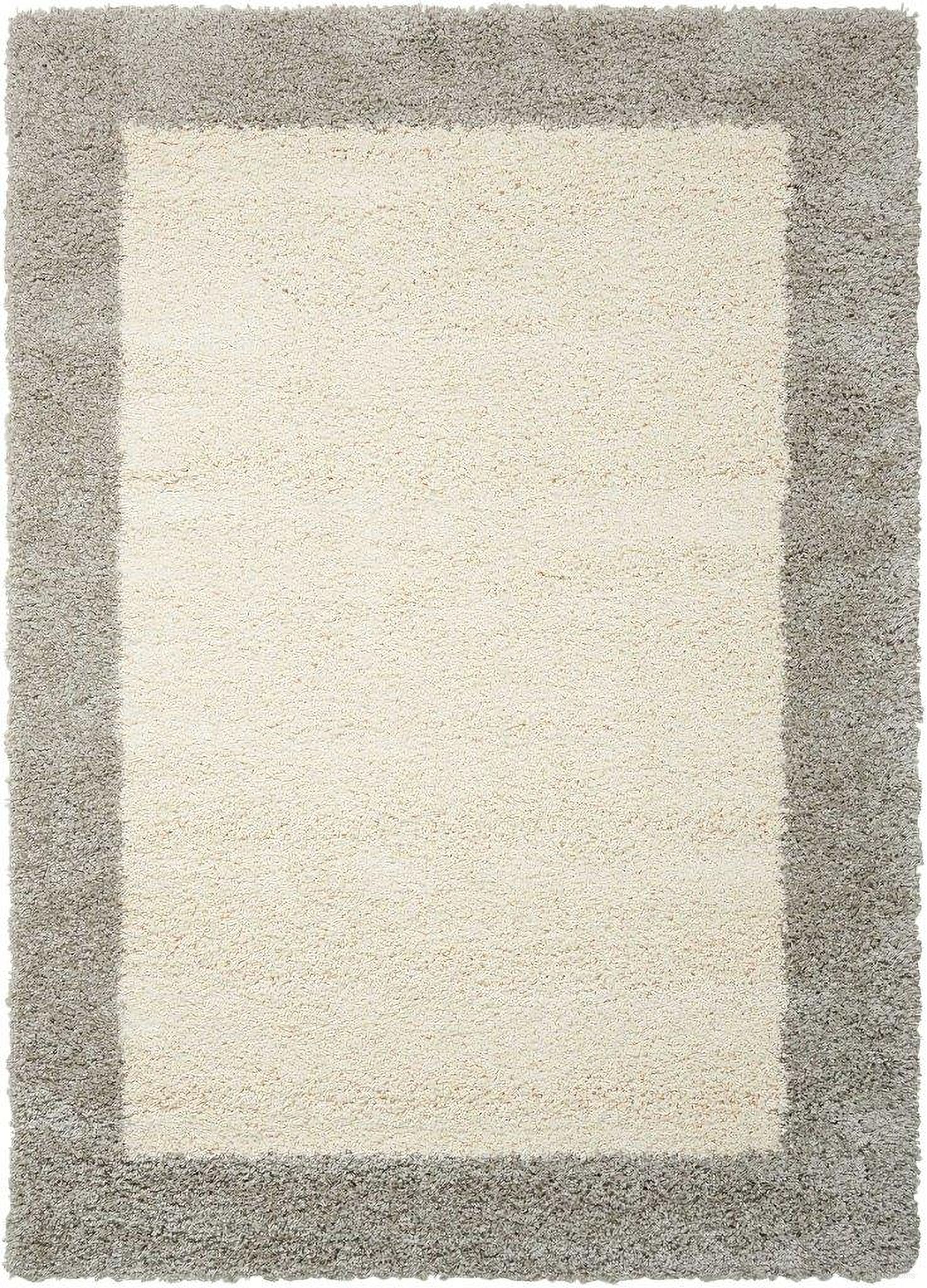 Amore Ivory and Silver 4' x 6' Area Rug
