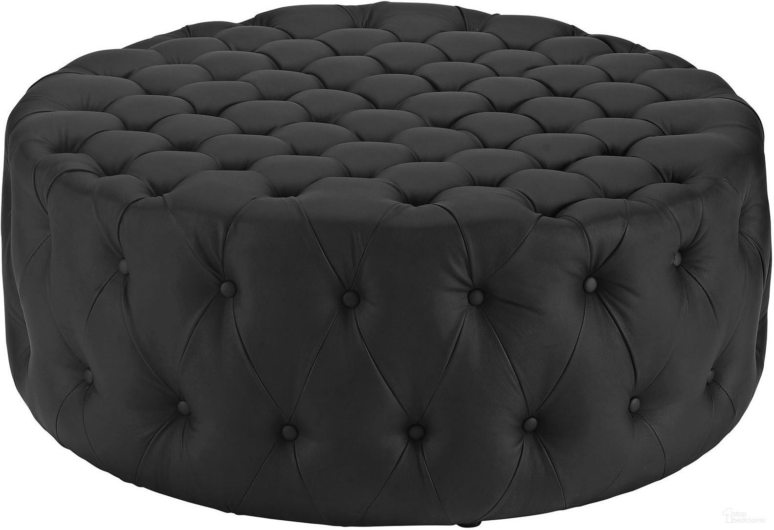 The appearance of Amour Black Upholstered Vinyl Ottoman designed by Modway in the modern / contemporary interior design. This black piece of furniture was selected by 1StopBedrooms from Amour Collection to add a touch of cosiness and style into your home. Sku: EEI-2224-BLK. Material: Wood.