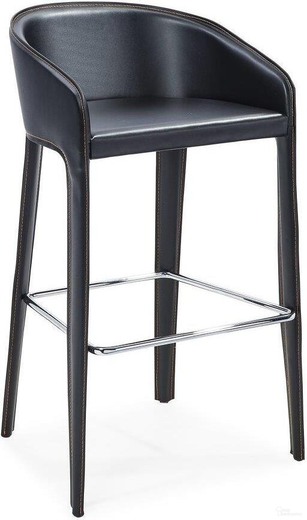 The appearance of Anabel Barstool In Black designed by Bellini Modern Living in the modern / contemporary interior design. This black piece of furniture was selected by 1StopBedrooms from Anabel Collection to add a touch of cosiness and style into your home. Sku: Anabel-B BLK. Material: Stainless Steel.