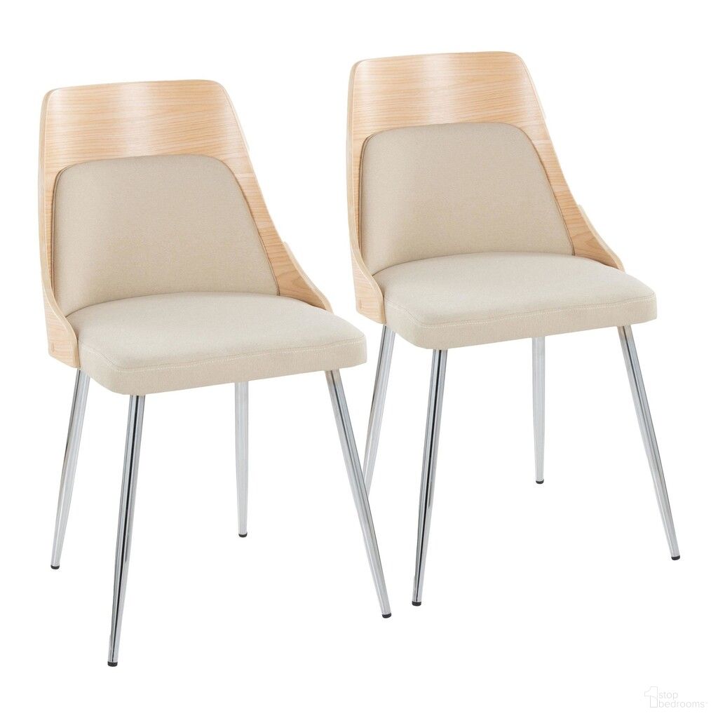 The appearance of Anabelle Chair Set of 2 In Natural and Cream designed by Lumisource in the modern / contemporary interior design. This natural and cream piece of furniture was selected by 1StopBedrooms from Anabelle Collection to add a touch of cosiness and style into your home. Sku: CH-ANBELFB-MTPR1 CHRNACR2. Material: Foam. Chair Type: Side Chair.