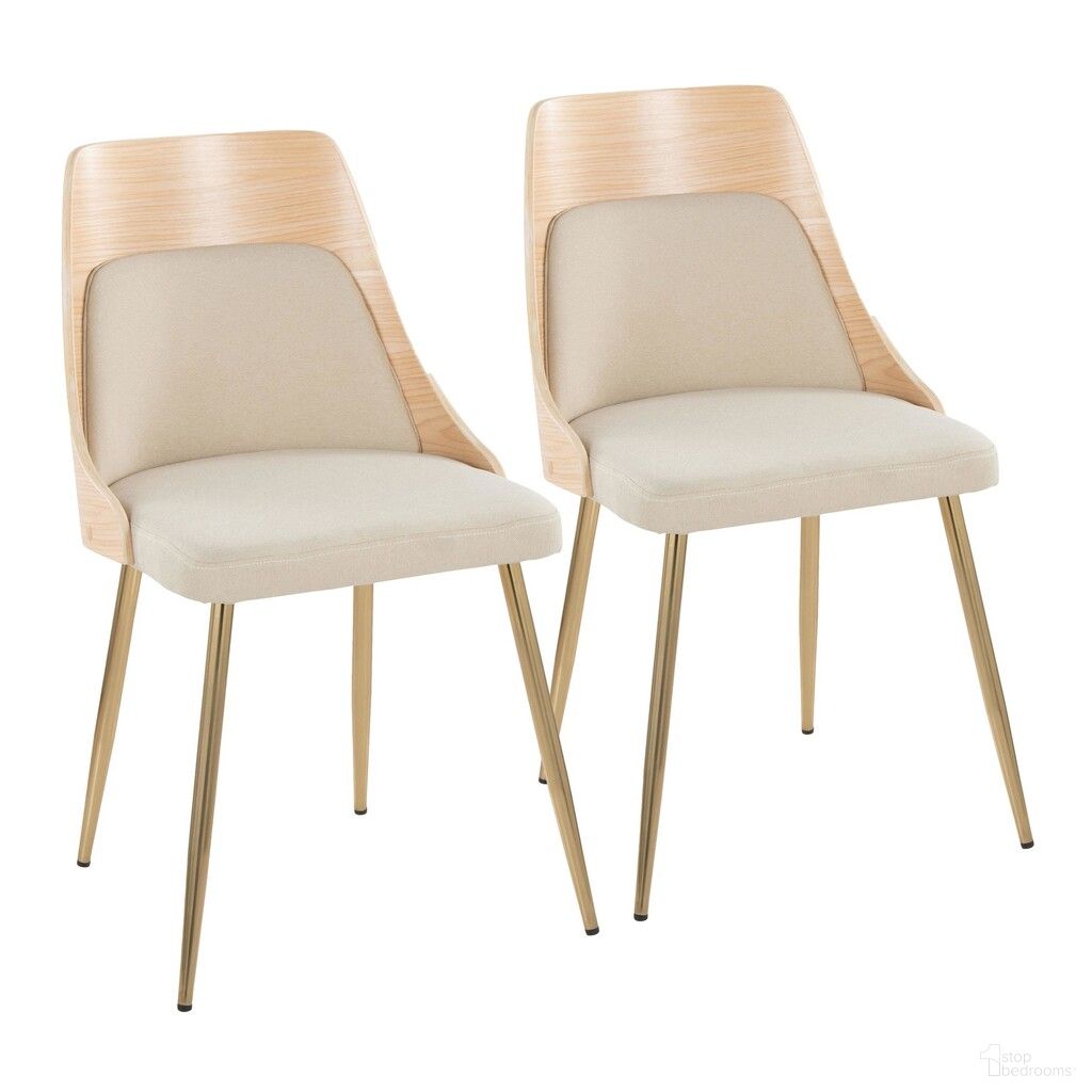 The appearance of Anabelle Chair Set of 2 In Natural and Cream designed by Lumisource in the modern / contemporary interior design. This natural and cream piece of furniture was selected by 1StopBedrooms from Anabelle Collection to add a touch of cosiness and style into your home. Sku: CH-ANBELFB-MTPR1 AUNACR2. Material: Foam. Chair Type: Side Chair.