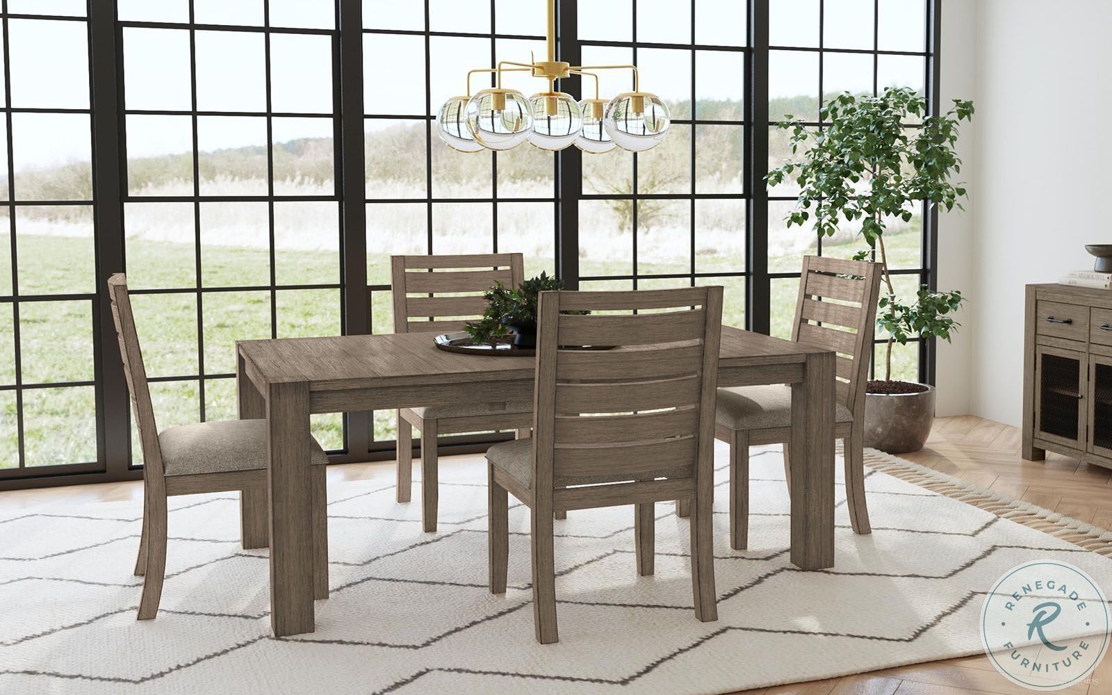The appearance of Anacortes Dining Set In Dark Taupe designed by A-America in the modern / contemporary interior design. This dark taupe piece of furniture  was selected by 1StopBedrooms from Anacortes Collection to add a touch of cosiness and style into your home. Sku: ANADT6340;ANADT2452. Table Base Style: Legs. Material: Wood. Table Top Shape: Rectangular. Size: 90" x 42".