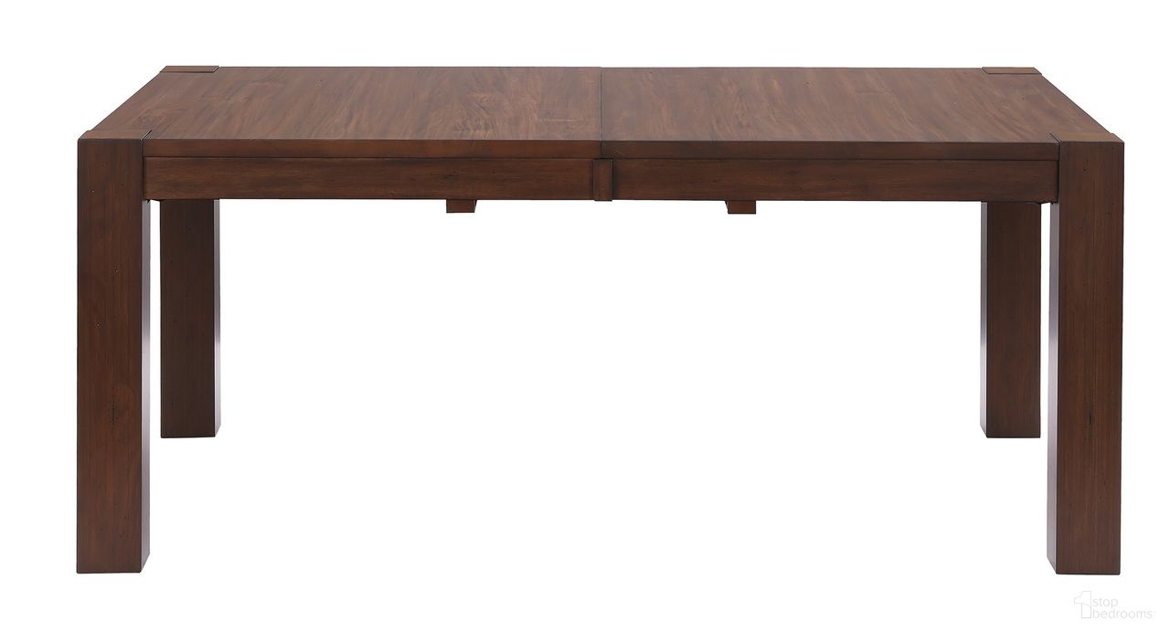 The appearance of Anacortes Mahogany 90" Extendable Rectangular Leg Dining Table designed by A-America in the modern / contemporary interior design. This mahogany piece of furniture was selected by 1StopBedrooms from Anacortes Collection to add a touch of cosiness and style into your home. Sku: ANASM6340. Table Base Style: Legs. Material: Wood. Table Top Shape: Rectangular. Size: 90" x 42".
