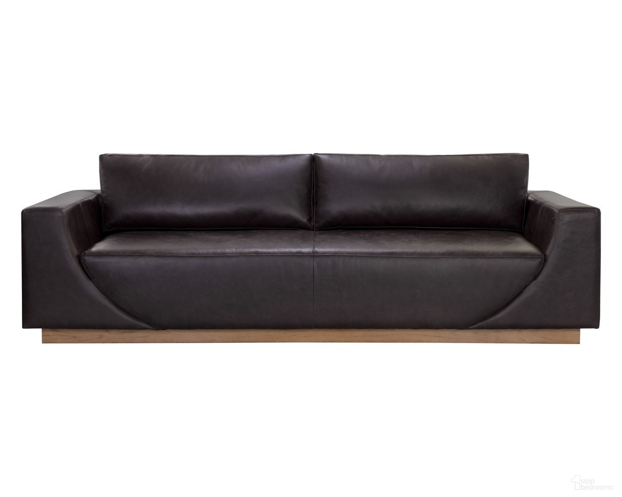 Anakin Sofa In Light Oak and Tuscany Warm Black