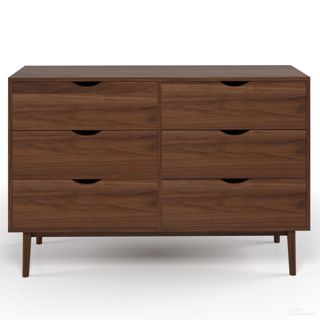 Analise 6-Drawer Dresser In Walnut