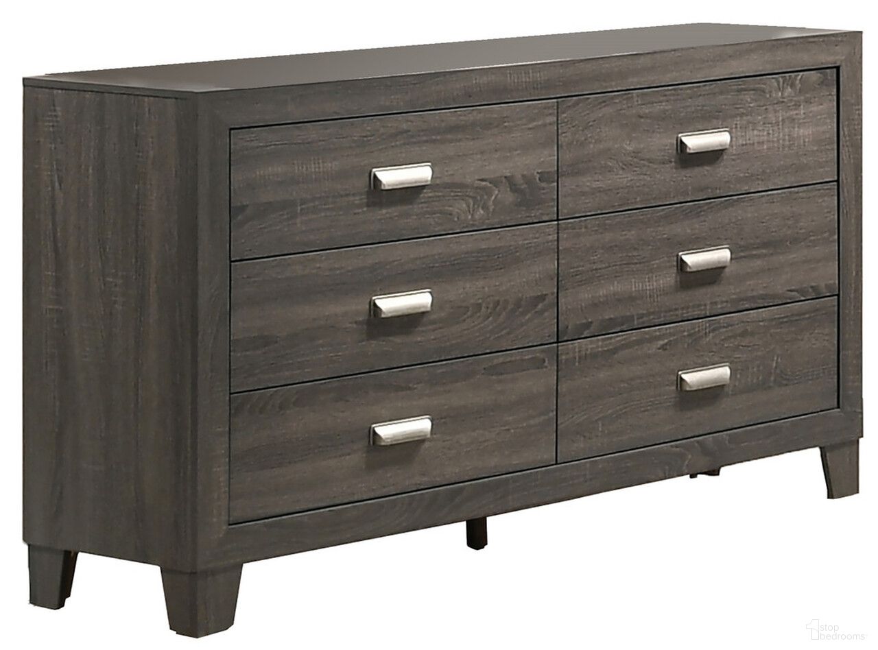 The appearance of Anastasia Bedroom Dresser with 6 Drawers In Rustic Gray designed by Best Quality Furniture in the traditional interior design. This rustic gray piece of furniture was selected by 1StopBedrooms from Anastasia Collection to add a touch of cosiness and style into your home. Sku: ANA-DR. Material: MDF.