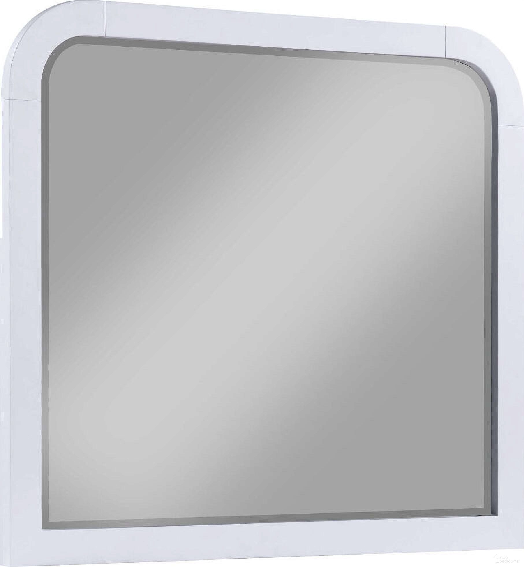 The appearance of Anastasia Dresser Mirror Pearl White designed by Coaster in the modern / contemporary interior design. This pearl white piece of furniture  was selected by 1StopBedrooms from Anastasia Collection to add a touch of cosiness and style into your home. Sku: 224754. Material: Wood.