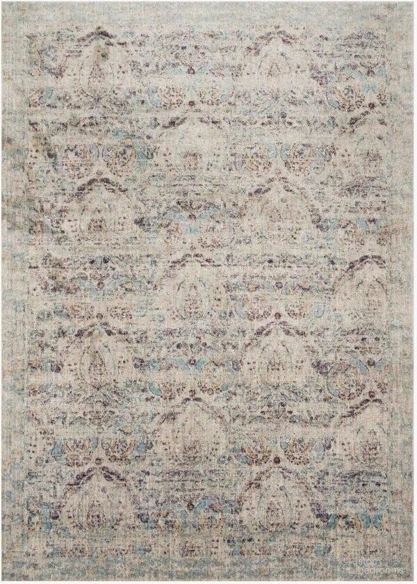The appearance of Anastasia Silver/Plum 5'3" x 5'3" Rug designed by Loloi Rugs in the transitional interior design. This silver and plum piece of furniture was selected by 1StopBedrooms from Anastasia Collection to add a touch of cosiness and style into your home. Sku: ANASAF-05SIPL530R. Material: Polypropylene.