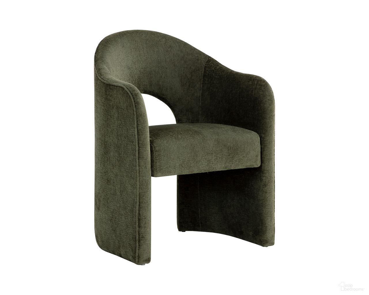 Anaya Dining Armchair In Olive