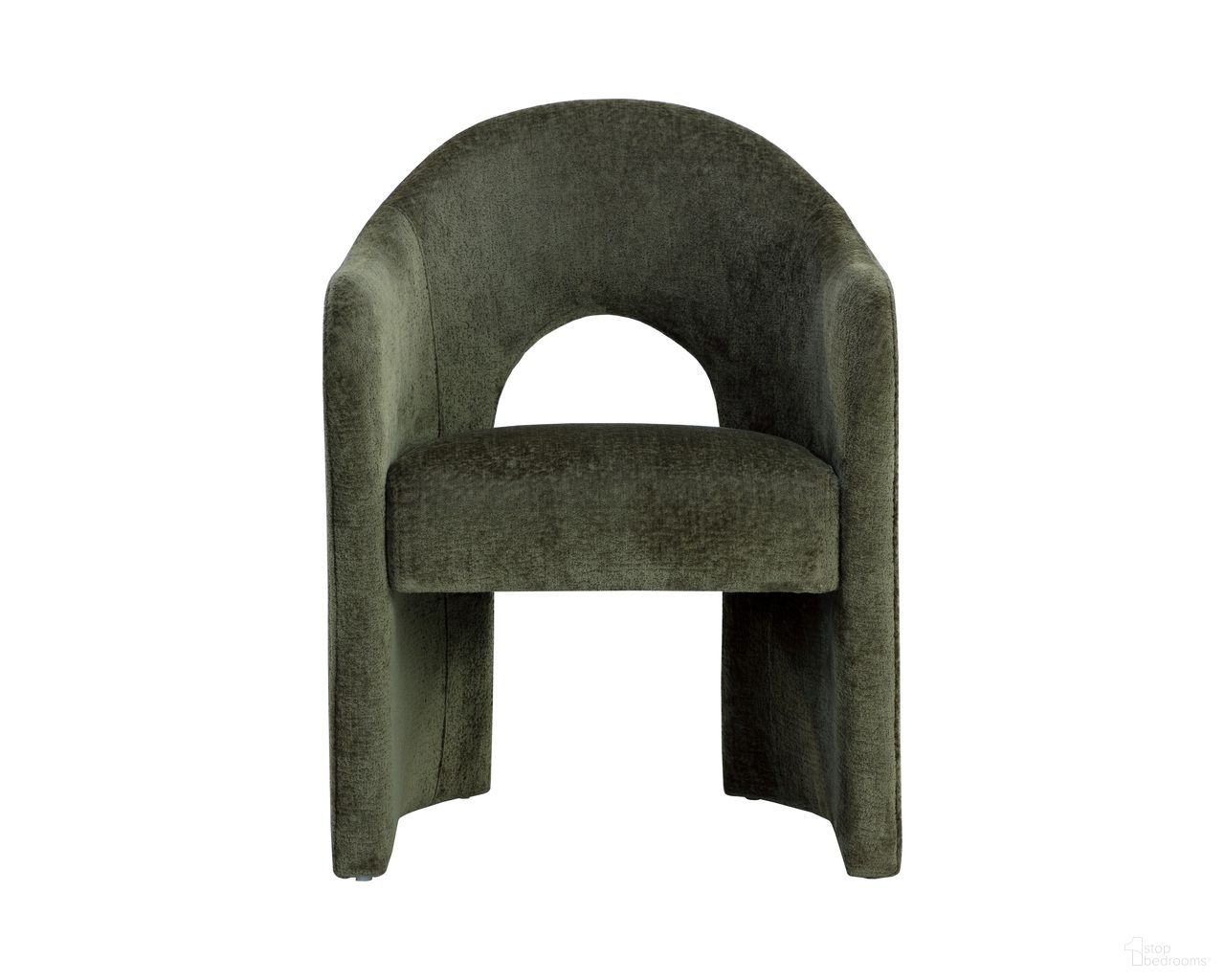 Anaya Dining Armchair In Olive