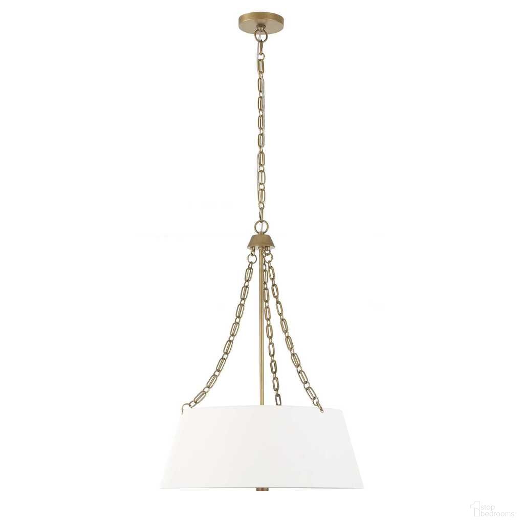 The appearance of Andalucia 4 Light Drum Pendant In Gold and White designed by Uttermost in the coastal interior design. This gold and white piece of furniture  was selected by 1StopBedrooms from Andalucia Collection to add a touch of cosiness and style into your home. Sku: 21638. Material: Iron.