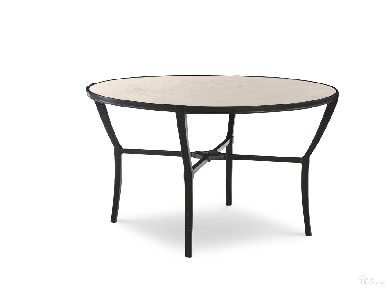 The appearance of Andalusia 50 Inch Round Dining Table In Cordoba designed by Century Furniture in the modern / contemporary interior design. This cordoba piece of furniture  was selected by 1StopBedrooms from Andalusia Collection to add a touch of cosiness and style into your home. Sku: D12-94-1. Table Base Style: Trestle. Table Top Shape: Round. Material: Aluminum.