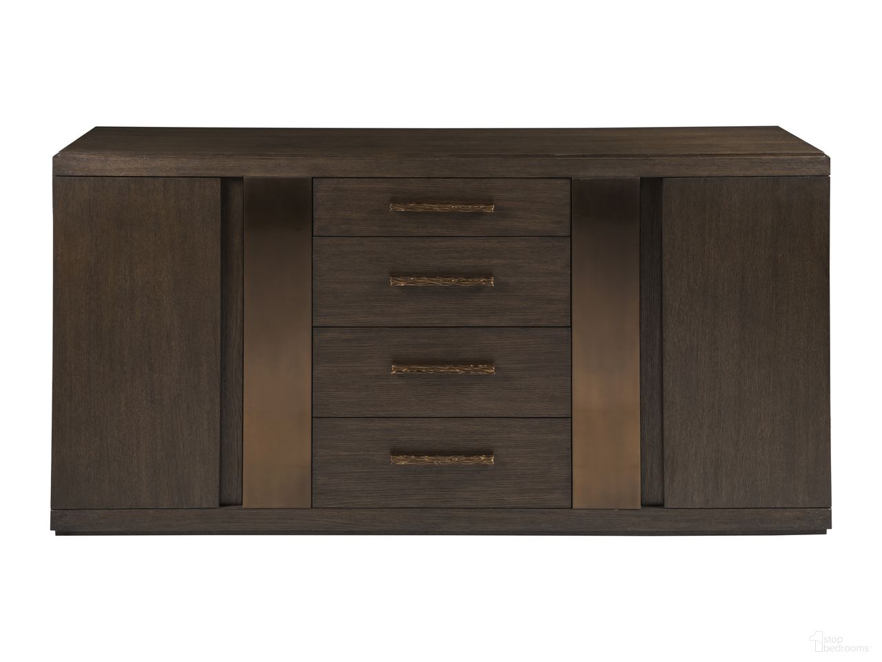 The appearance of Andare Andare Buffet In Brown designed by Artistica Home in the modern / contemporary interior design. This brown piece of furniture  was selected by 1StopBedrooms from Andare Collection to add a touch of cosiness and style into your home. Sku: 2371-852. Material: Wood.
