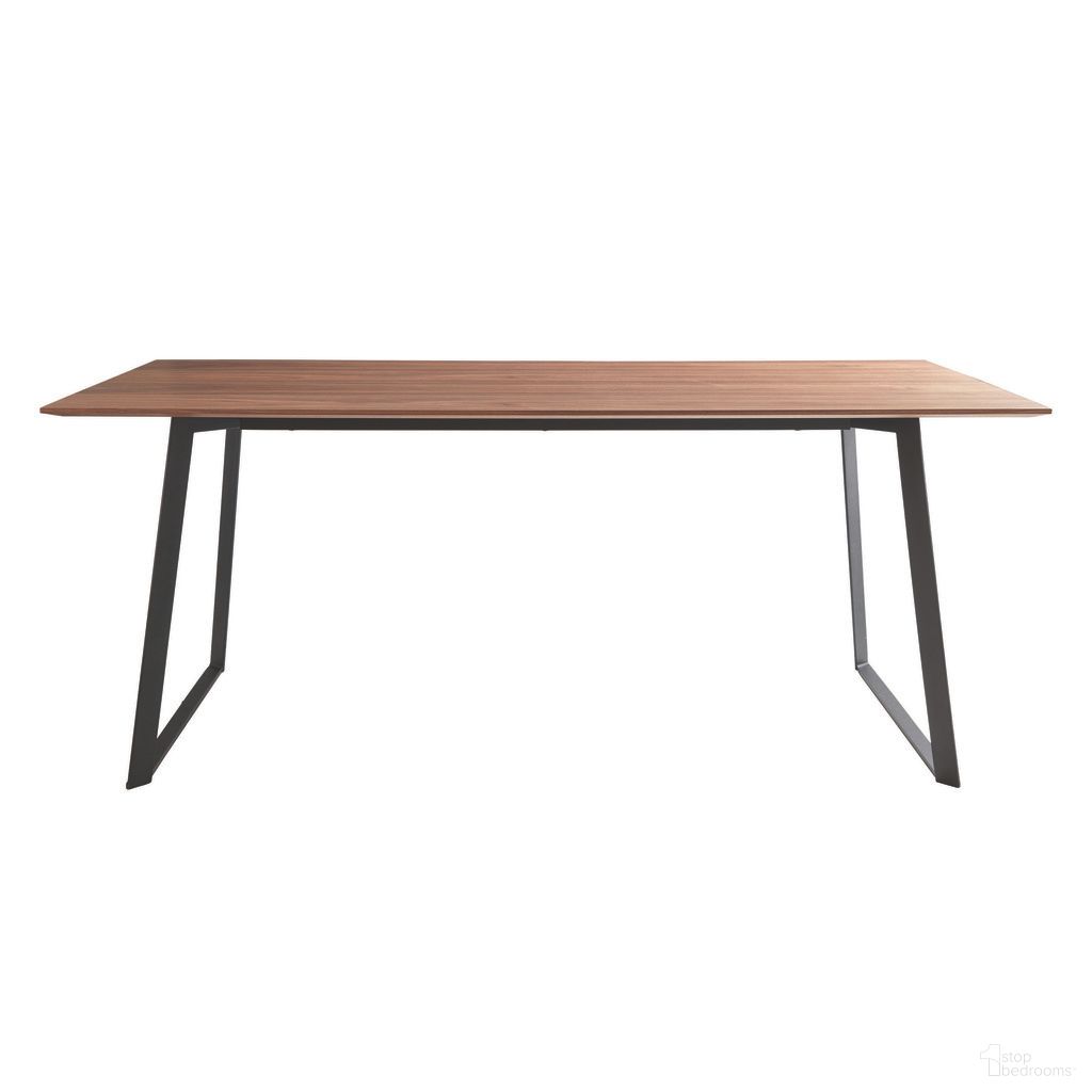 The appearance of Anderson 71 Inch Rectangular Table In Walnut and Black designed by Euro Style in the traditional interior design. This walnut and black piece of furniture  was selected by 1StopBedrooms from Anderson Collection to add a touch of cosiness and style into your home. Sku: 31010WAL-A;31010WAL-B. Table Base Style: Double Pedestal. Material: MDF. Table Top Shape: Rectangular. Size: 36" x 71".