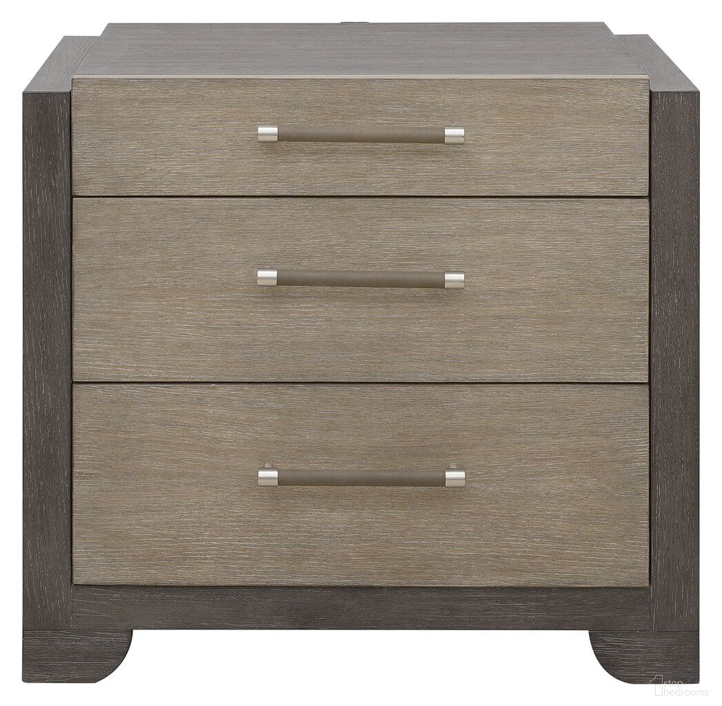The appearance of Anderson Park 3 Drawer Nightstand In Moose Trail and Frontier Brown designed by Pulaski in the modern / contemporary interior design. This moose trail/frontier brown piece of furniture was selected by 1StopBedrooms from Anderson Park Collection to add a touch of cosiness and style into your home. Sku: P402140. Material: Solid Rubberwood.