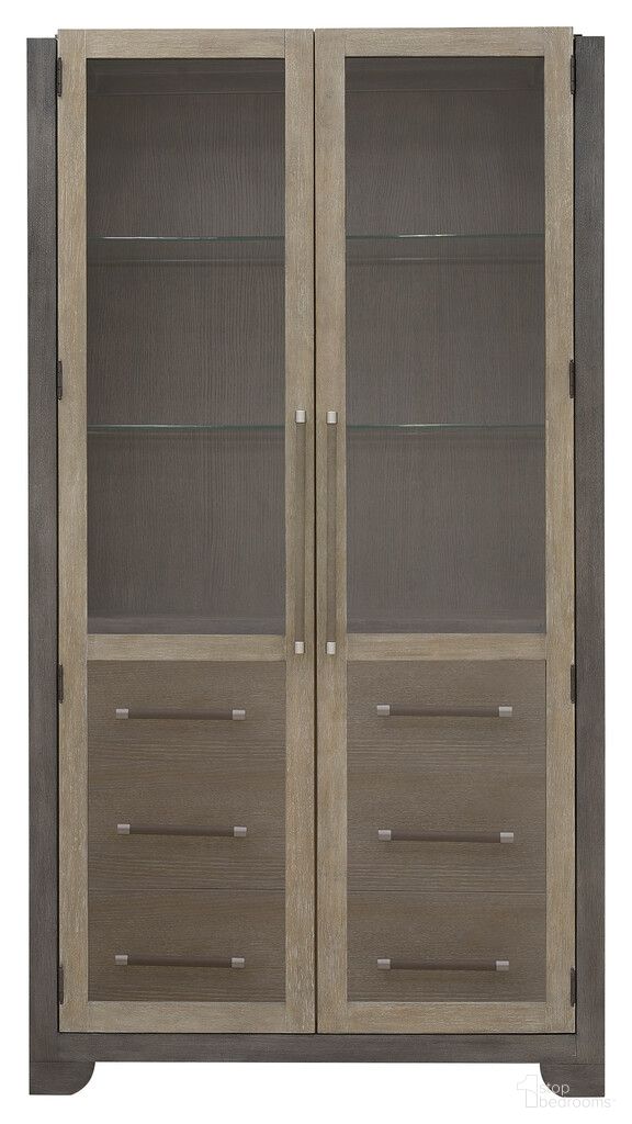The appearance of Anderson Park China Cabinet In Moose Trail and Frontier Brown designed by Pulaski in the modern / contemporary interior design. This moose trail/frontier brown piece of furniture was selected by 1StopBedrooms from Anderson Park Collection to add a touch of cosiness and style into your home. Sku: P402300. Material: Solid Rubberwood.