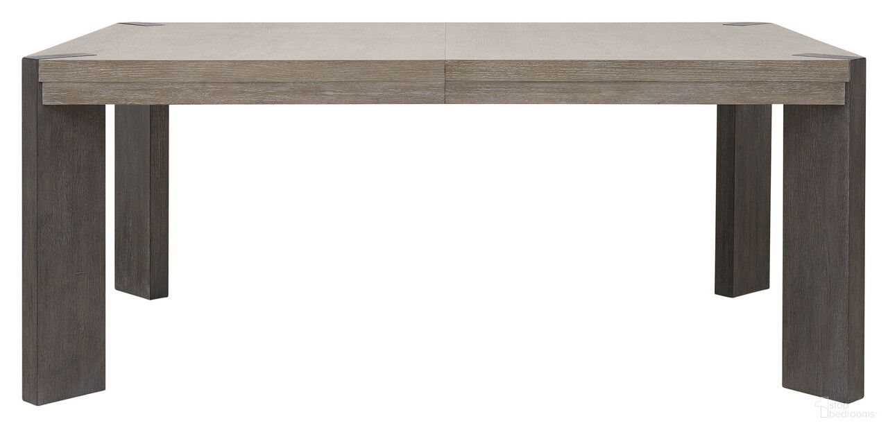 The appearance of Anderson Park Leg Dining Table In Moose Trail and Frontier Brown designed by Pulaski in the modern / contemporary interior design. This moose trail/frontier brown piece of furniture  was selected by 1StopBedrooms from Anderson Park Collection to add a touch of cosiness and style into your home. Sku: P402240. Table Base Style: Legs. Table Top Shape: Rectangular. Size: 92" x 44". Material: Solid Rubberwood.