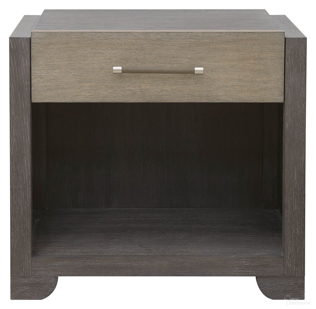 The appearance of Anderson Park Open Nightstand In Moose Trail and Frontier Brown designed by Pulaski in the modern / contemporary interior design. This moose trail/frontier brown piece of furniture was selected by 1StopBedrooms from Anderson Park Collection to add a touch of cosiness and style into your home. Sku: P402141. Material: Solid Rubberwood.