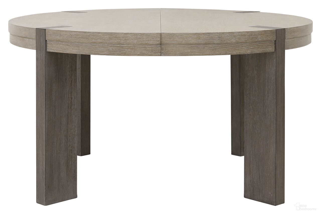 The appearance of Anderson Park Round Dining Table In Moose Trail and Frontier Brown designed by Pulaski in the modern / contemporary interior design. This moose trail/frontier brown piece of furniture was selected by 1StopBedrooms from Anderson Park Collection to add a touch of cosiness and style into your home. Sku: P402230. Table Base Style: Legs. Table Top Shape: Oval. Material: Solid Rubberwood. Size: 76" x 56".