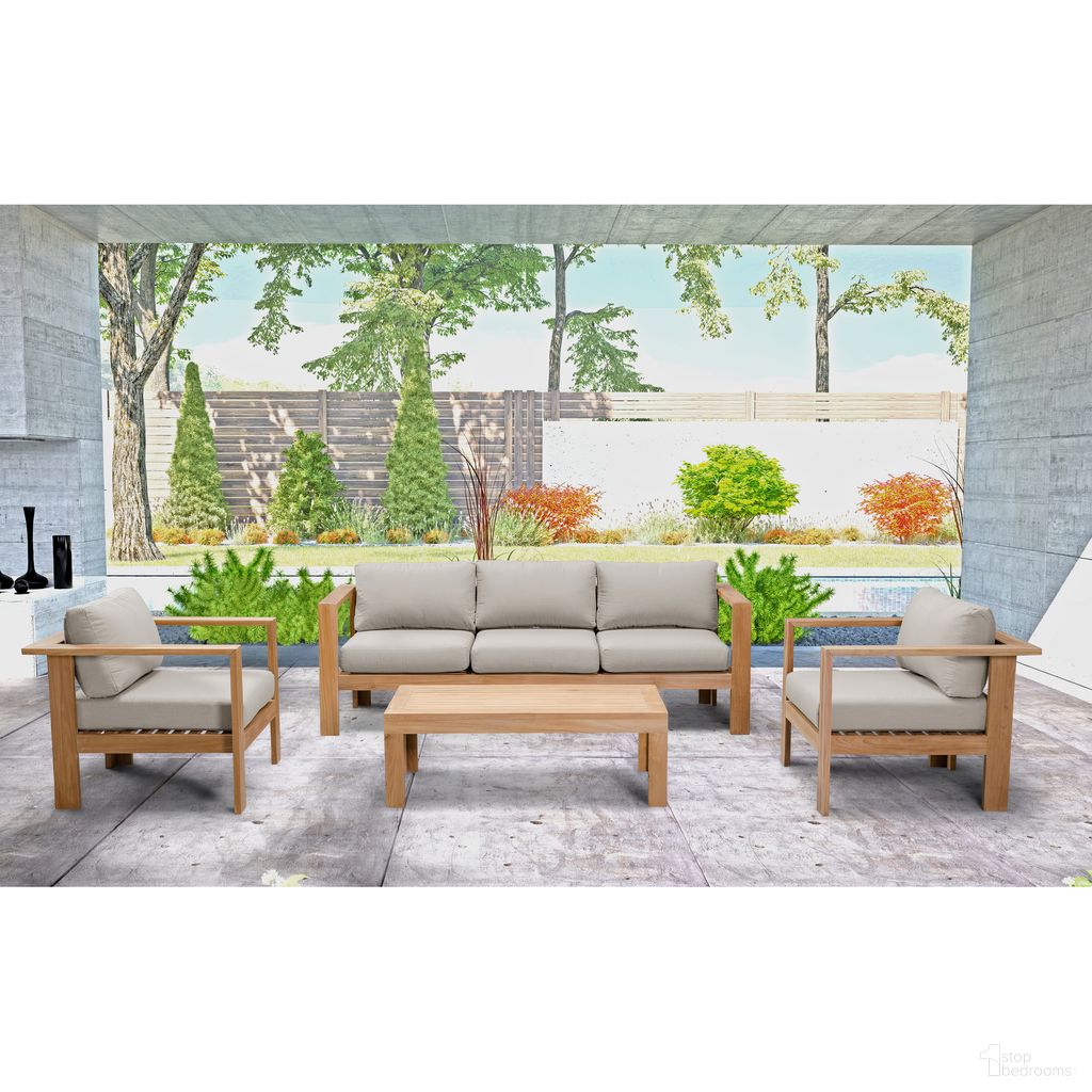 The appearance of Ando 4 Piece Club Chair Set In Cast Silver and Teak designed by Harmonia Living in the modern / contemporary interior design. This cast silver/teak piece of furniture was selected by 1StopBedrooms from Ando Collection to add a touch of cosiness and style into your home. Sku: HL-ANDO-TK-4CCS-CS. Material: Teak.