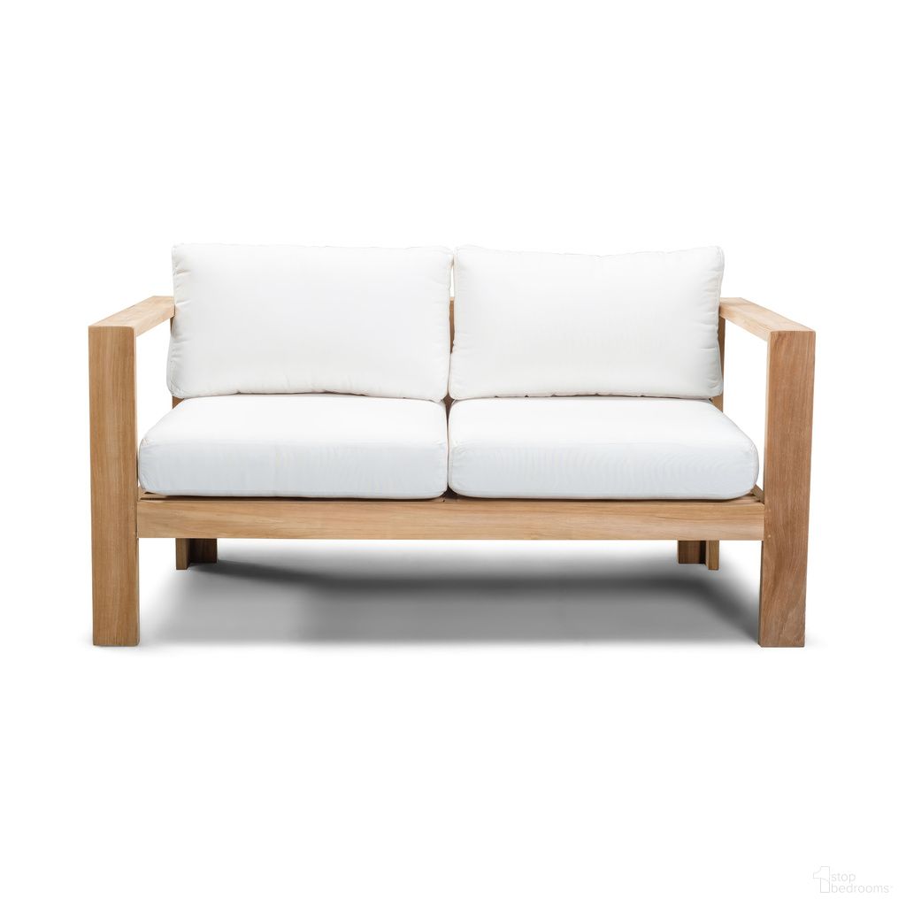 The appearance of Ando Loveseat In Canvas Natural and Teak designed by Harmonia Living in the modern / contemporary interior design. This canvas natural/teak piece of furniture  was selected by 1StopBedrooms from Ando Collection to add a touch of cosiness and style into your home. Sku: HL-ANDO-TK-LS-CN. Material: Teak.