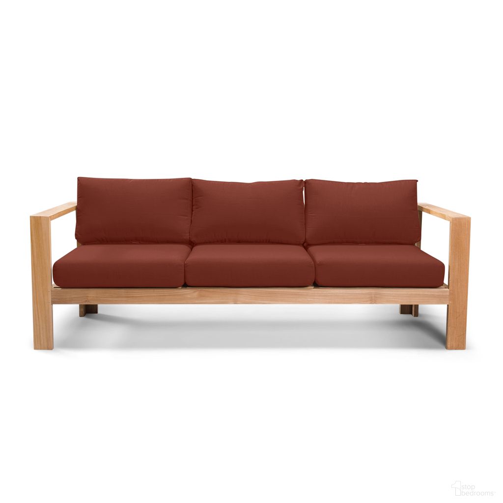 The appearance of Ando Sofa In Canvas Henna and Teak designed by Harmonia Living in the modern / contemporary interior design. This canvas henna/teak piece of furniture was selected by 1StopBedrooms from Ando Collection to add a touch of cosiness and style into your home. Sku: HL-ANDO-TK-S-HN. Material: Teak.
