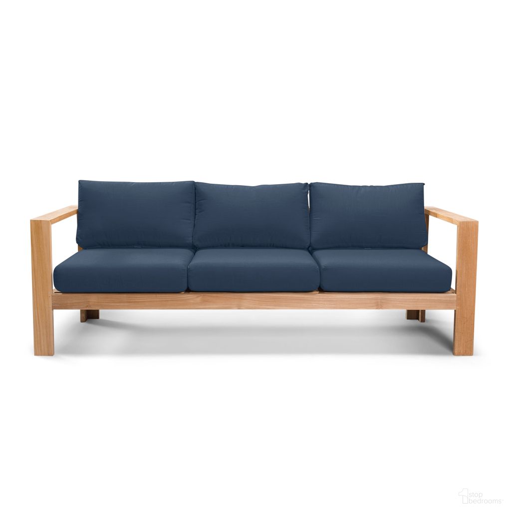 The appearance of Ando Sofa In Spectrum Indigo and Teak designed by Harmonia Living in the modern / contemporary interior design. This spectrum indigo/teak piece of furniture was selected by 1StopBedrooms from Ando Collection to add a touch of cosiness and style into your home. Sku: HL-ANDO-TK-S-IN. Material: Teak.