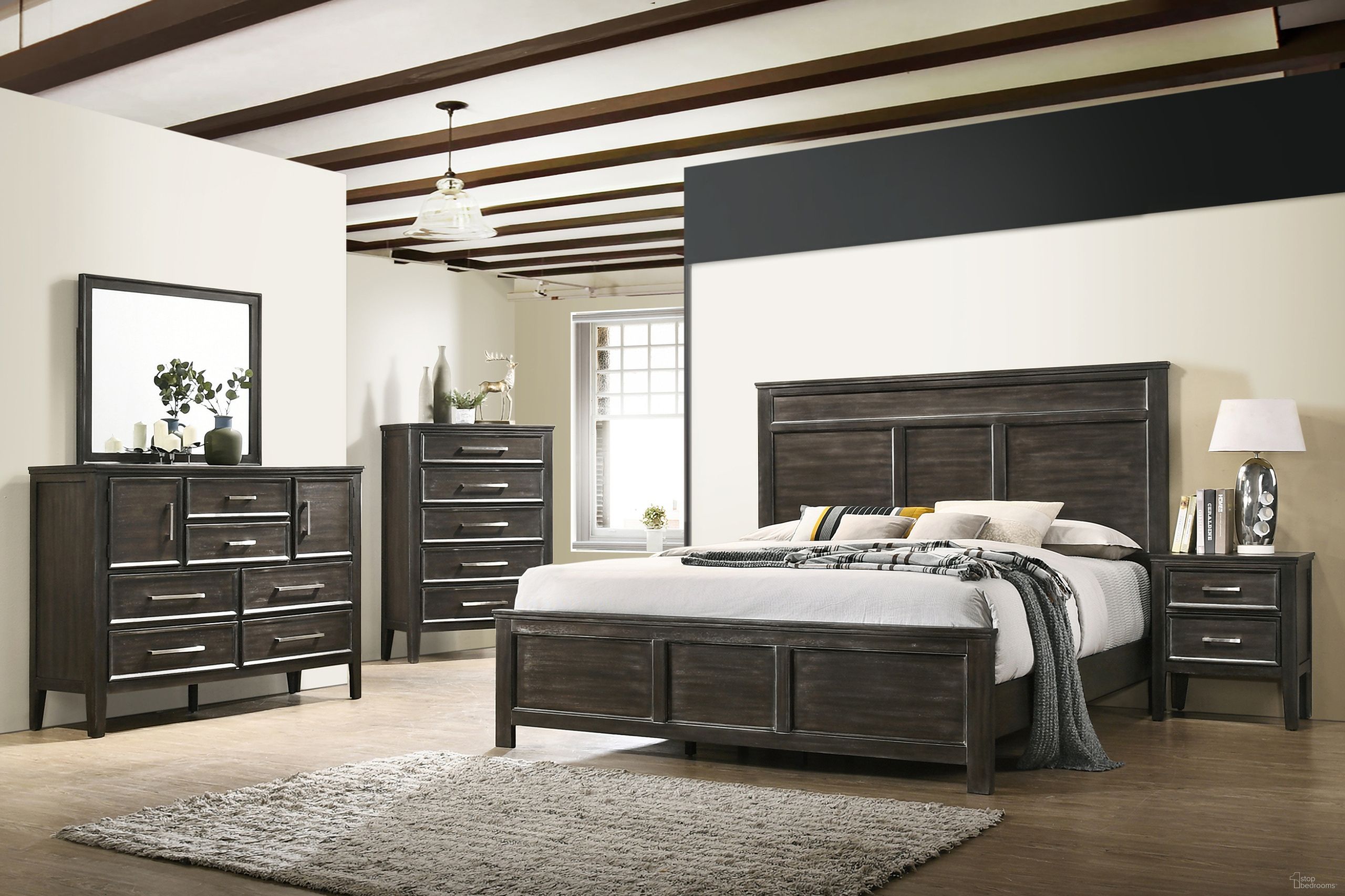 The appearance of Andover Youth Panel Bedroom Set In Nutmeg designed by New Classic in the modern / contemporary interior design. This nutmeg piece of furniture was selected by 1StopBedrooms from Andover Collection to add a touch of cosiness and style into your home. Sku: B677B-515;B677B-535;B677B-040. Bed Type: Panel Bed. Material: Wood. Bed Size: Twin.