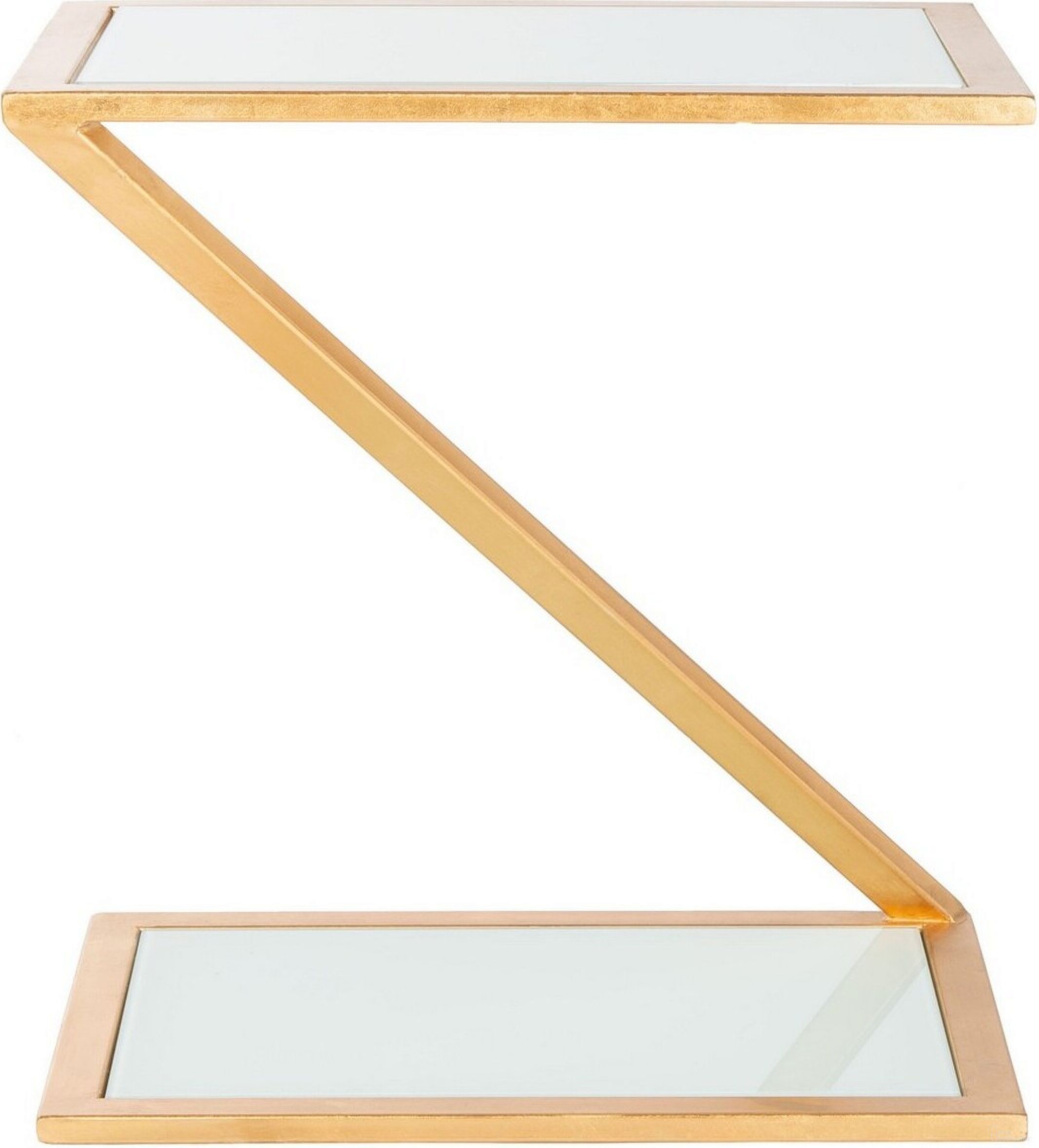The appearance of Andrea Glass Top Gold Accent Table designed by Safavieh in the modern / contemporary interior design. This gold piece of furniture  was selected by 1StopBedrooms from Andrea Collection to add a touch of cosiness and style into your home. Sku: FOX2521B. Material: Metal.