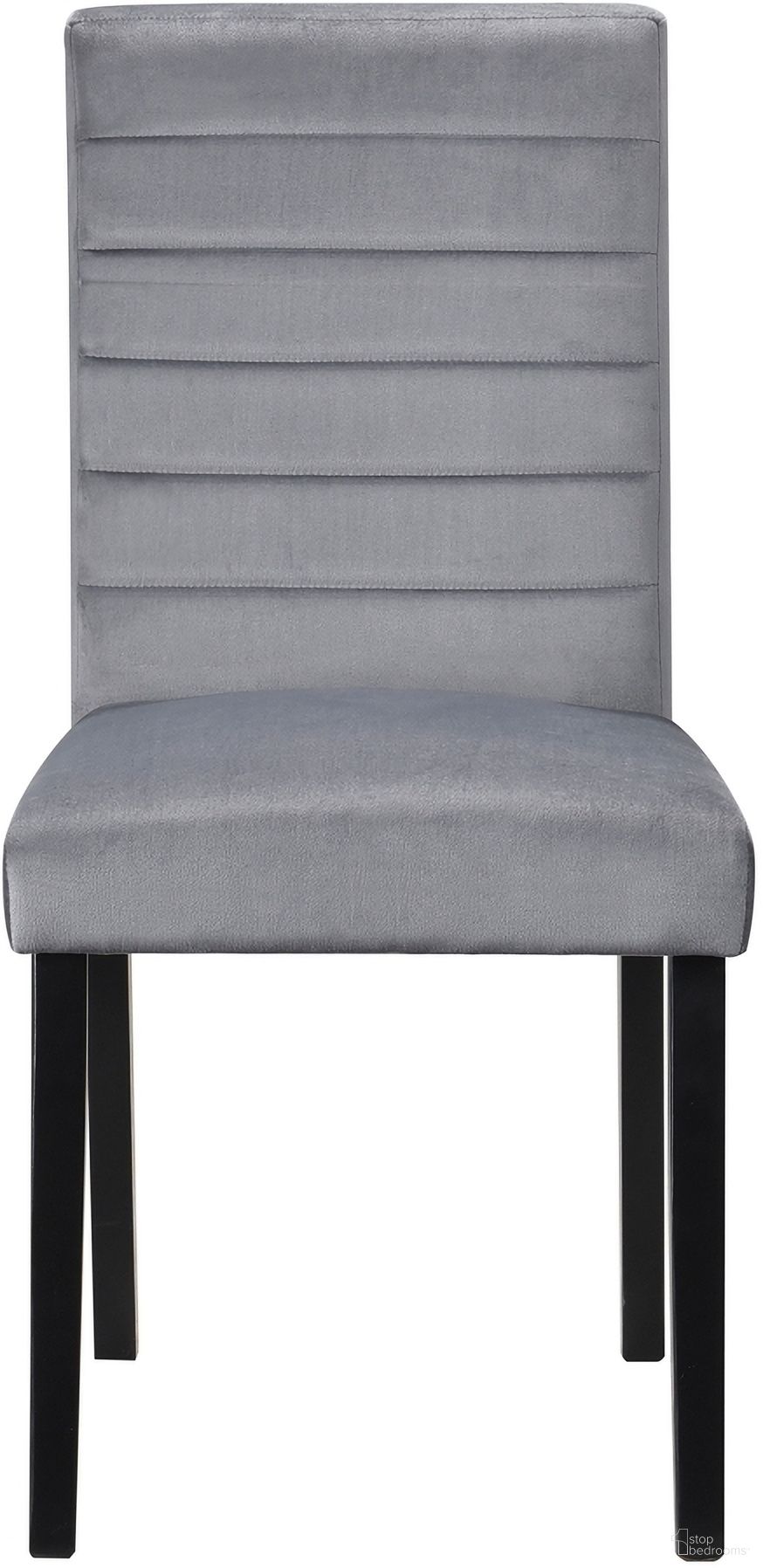The appearance of Andreas Dining Side Chair Set of 2 In Black and Gray designed by Homelegance in the modern / contemporary interior design. This black and gray piece of furniture was selected by 1StopBedrooms from Andreas Collection to add a touch of cosiness and style into your home. Sku: 5902S. Material: Velvet. Chair Type: Side Chair.