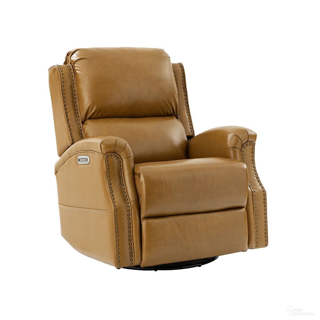 The appearance of Andreas Recliner In Camel designed by Karat Home in the modern / contemporary interior design. This camel piece of furniture was selected by 1StopBedrooms from Andreas Collection to add a touch of cosiness and style into your home. Sku: RCJL1172-CML. Material: Genuine Leather.
