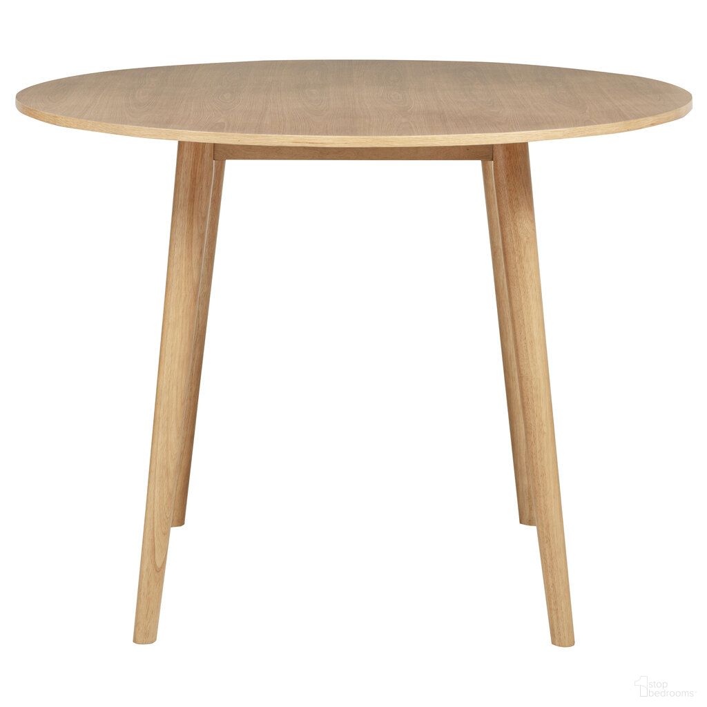 The appearance of Andrews 48-Inch Round Counter Height Dining Table In Light Ash designed by Coaster in the transitional interior design. This light ash piece of furniture  was selected by 1StopBedrooms from Andrews Collection to add a touch of cosiness and style into your home. Sku: 122508. Table Base Style: Legs. Table Top Shape: Round. Size: 48". Material: Ash Veneer.