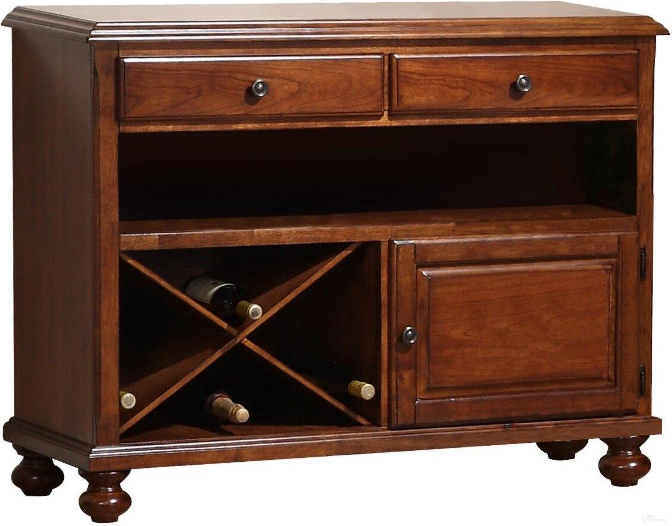 The appearance of Andrews Chestnut Brown Server designed by Sunset Trading in the traditional interior design. This chestnut brown piece of furniture was selected by 1StopBedrooms from Andrews Collection to add a touch of cosiness and style into your home. Sku: DLU-ADW-SER-CT. Material: Wood.